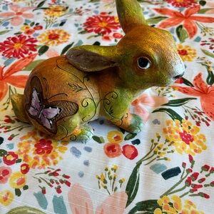 Colorful Ceramic Bunny Figurine